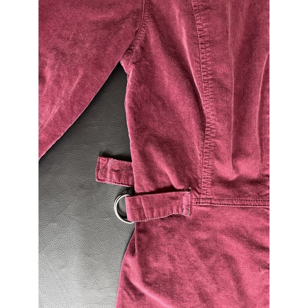 Free People Take Me Out Mulberry Corduroy Jumpsuit 6 Zip Front Utility Boho $148 - Picture 4 of 13